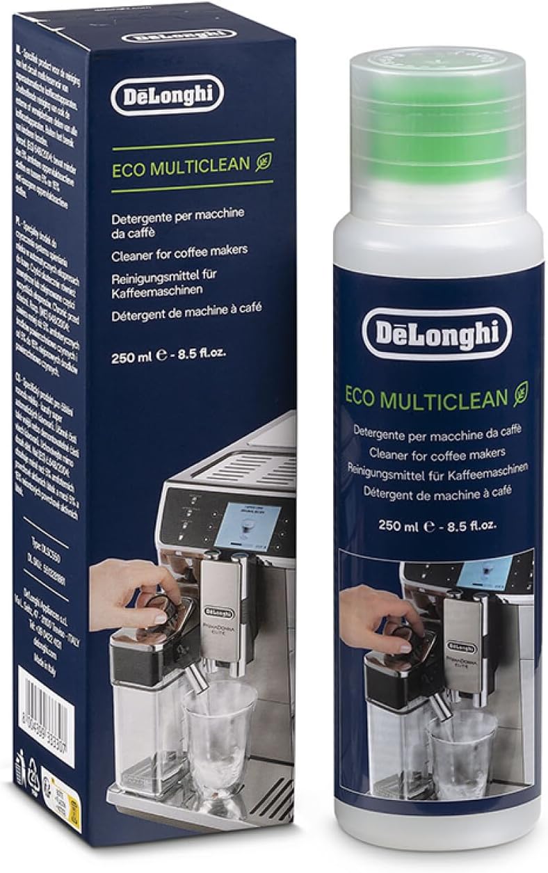 De'Longhi محلول تنظيف دي'لونجي إيكو مالتي كلين، 500 مل - منظف صديق للبيئة لدائرة الحليب لصانعات القهوة، يزيل بقايا الحليب، قابل للتحلل، مناسب لجميع آلات القهوة، لطيف على اليدين DLSC550 - Image 1